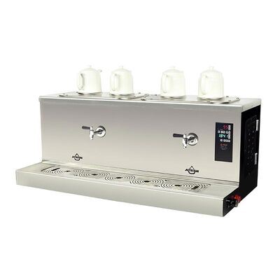 Ateşe Cappadocia Smart Plus Çay Kazanı, 4 Demlik, 30+30 L, Gaz+Elektrikli, Statik Boyalı